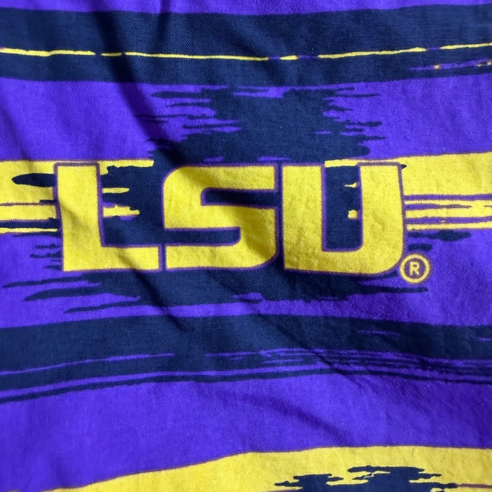 Columbia PFG LSU Tigers Mens Purple Yellow Omni-Shade Fishing Shorts Size Medium - Picture 2 of 8